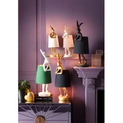 KARE Design Lampe à poser Animal Rabbit blanc/rose 50cm><noscript><img width=