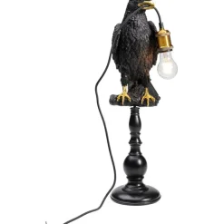 KARE Design Lampe à poser Animal Sitting Crow noir mat 61cm><noscript><img width=