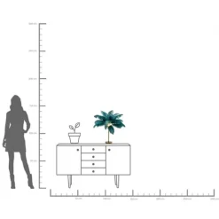 KARE Design Lampe à poser Feather Palm vert 60cm><noscript><img width=