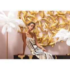 KARE Design Lampe à poser Feather Palm blanc 60cm><noscript><img width=