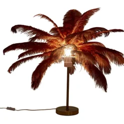 KARE Design Lampe à poser Feather Palm Rusty Red 60cm><noscript><img width=