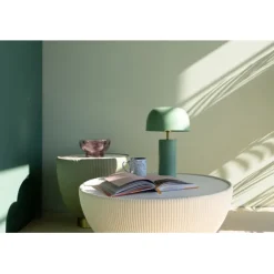 KARE Design Lampe à poser Loungy sauge 38cm> Luminaires