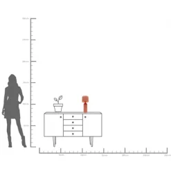 KARE Design Lampe à poser Maya rouge 39cm><noscript><img width=