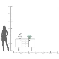KARE Design Lampe à poser Mushroom Matt vert menthe 27cm><noscript><img width=