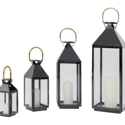 KARE Design Lanterne Giardino noir (4/Set)> Accessoires