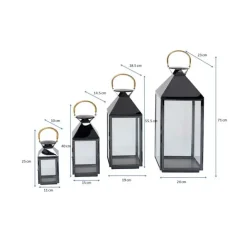 KARE Design Lanterne Giardino noir (4/Set)><noscript><img width=