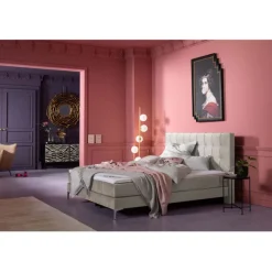 KARE Design Lit boxspring Benito Star crème 180x200> Meubles