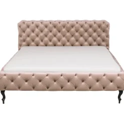 KARE Design Lit Desire velours écru 180x200cm> Meubles