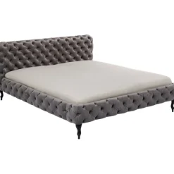 KARE Design Lit Desire velours gris 180x200 cm><noscript><img width=