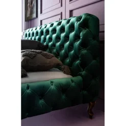 KARE Design Lit Desire velours vert 180x200cm><noscript><img width=
