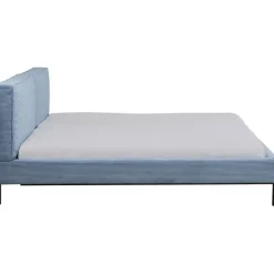 KARE Design Lit East Side velours côtelé bleu 160x200><noscript><img width=