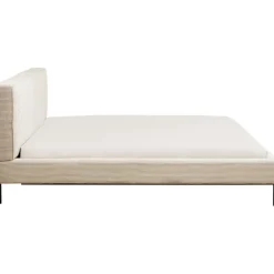 KARE Design Lit East Side velours côtelé crème 180x200><noscript><img width=