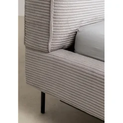 KARE Design Lit East Side velours côtelé gris 160x200><noscript><img width=
