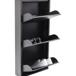 KARE Design Meuble à chaussures Caruso 3 anthracite (MO)><noscript><img width=