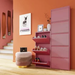 KARE Design Meuble à chaussures Caruso 5 rose (MO)> Meubles