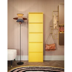 KARE Design Meuble à chaussures Caruso 5 jaune (MO)> Meubles