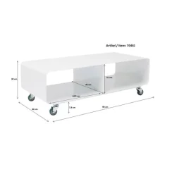 KARE Design Meuble bas Lounge M gris 90x30cm><noscript><img width=