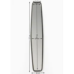 KARE Design Miroir Clip Brass 32x177cm><noscript><img width=