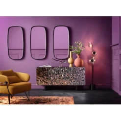 KARE Design Miroir mural Noomi noir 122x58cm> Meubles