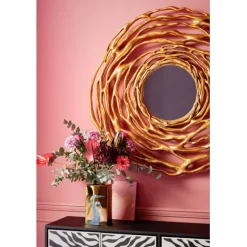 KARE Design Miroir mural Twiggy doré Ø121cm><noscript><img width=