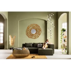 KARE Design Miroir mural Twiggy doré Ø121cm><noscript><img width=