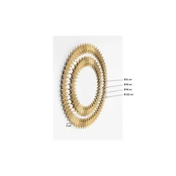 KARE Design Miroir Solare doré Ø132cm><noscript><img width=