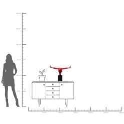 KARE Design Objet décoratif athlète rouge 75cm> Accessoires