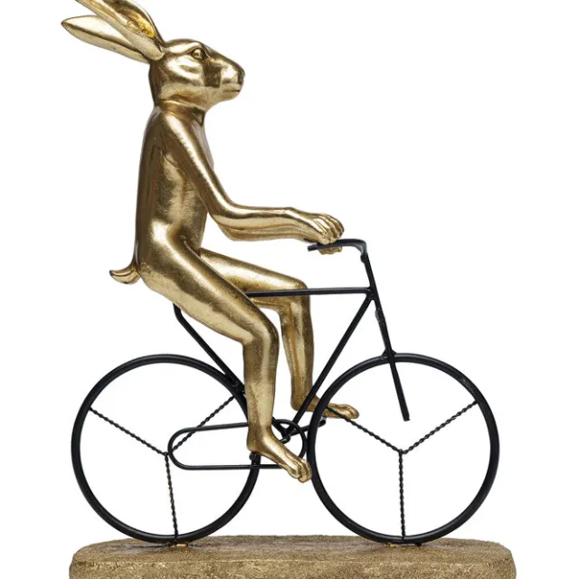 KARE Design Objet décoratif Cyclist Rabbit 39cm> Accessoires