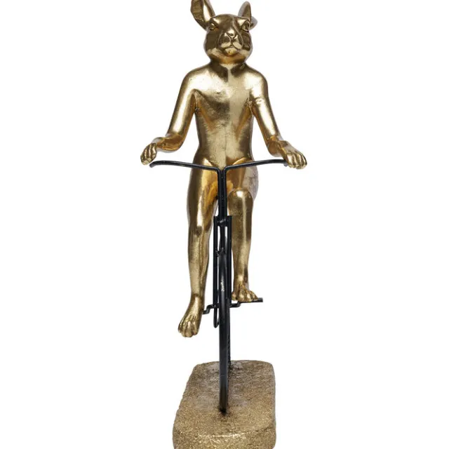 KARE Design Objet décoratif Cyclist Rabbit 39cm> Accessoires