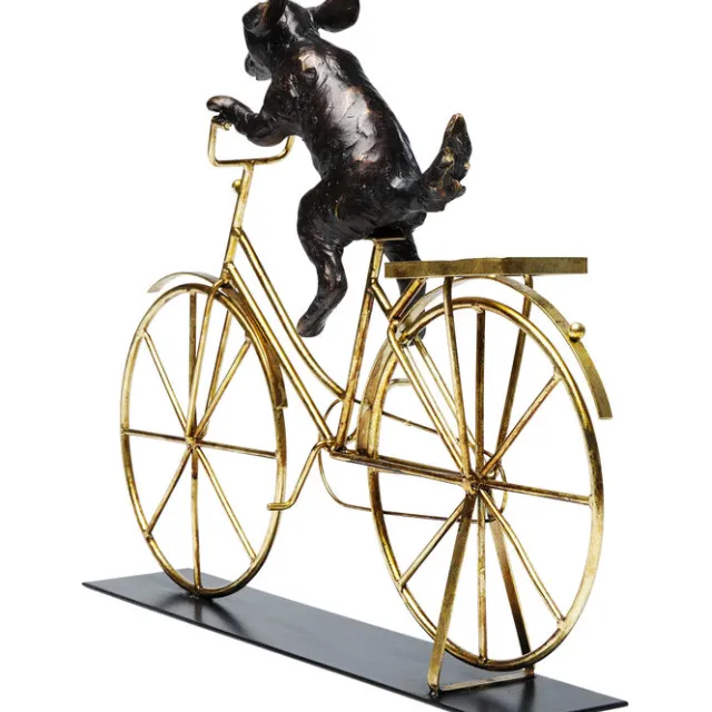 KARE Design Objet décoratif Dog With Bicycle 44cm> Accessoires