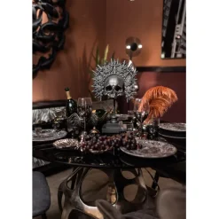 KARE Design Objet décoratif King Skull noir 49cm><noscript><img width=