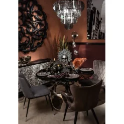 KARE Design Objet décoratif King Skull noir 49cm><noscript><img width=