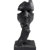 KARE Design Objet décoratif Quiet Face noir 31cm> Accessoires