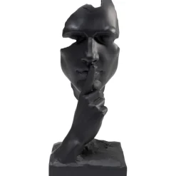 KARE Design Objet décoratif Quiet Face noir 31cm> Accessoires