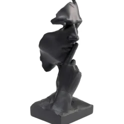 KARE Design Objet décoratif Quiet Face noir 31cm><noscript><img width=