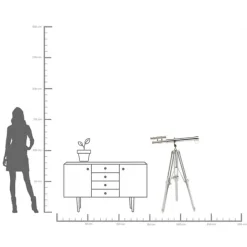 KARE Design Objet décoratif Telescope argenté 125cm><noscript><img width=