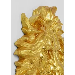 KARE Design Objet mural Lion Head doré 90x100cm><noscript><img width=