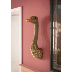 KARE Design Objet mural Ostrich doré 19x72cm> Accessoires