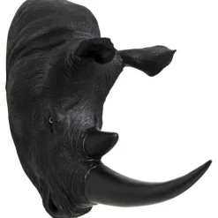 KARE Design Objet mural Rhino Head antique noir 22x43cm> Accessoires