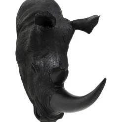 KARE Design Objet mural Rhino Head antique noir 22x43cm> Accessoires