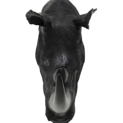 KARE Design Objet mural Rhino Head antique noir 22x43cm><noscript><img width=