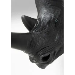KARE Design Objet mural Rhino Head antique noir 22x43cm><noscript><img width=