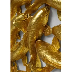 KARE Design Objet mural School of Koi oro Ø160cm><noscript><img width=