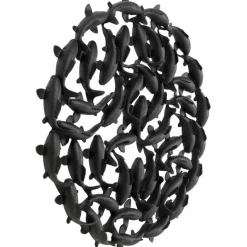 KARE Design Objet mural School of Koi noir Ø160cm><noscript><img width=