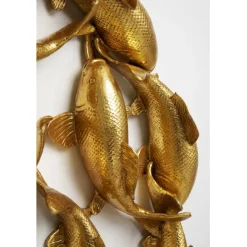 KARE Design Objet mural School of Koi doré Ø102cm><noscript><img width=