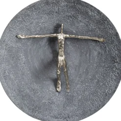 KARE Design Objet mural Umano argenté Ø60cm> Accessoires