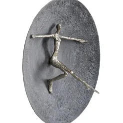 KARE Design Objet mural Umano argenté Ø60cm><noscript><img width=