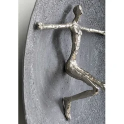 KARE Design Objet mural Umano argenté Ø60cm><noscript><img width=