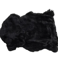 KARE Design Peau de mouton Heidi noir 60x85cm> Accessoires