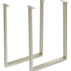 KARE Design Piètement de table haute Tavola argenté (2/set)> Meubles